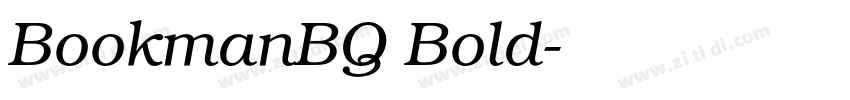 BookmanBQ Bold字体转换